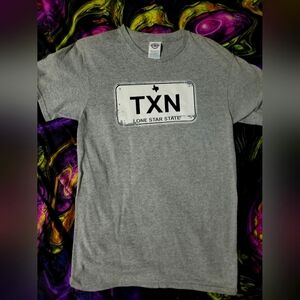 S - Texas Souvenir TXN License Plate Shirt